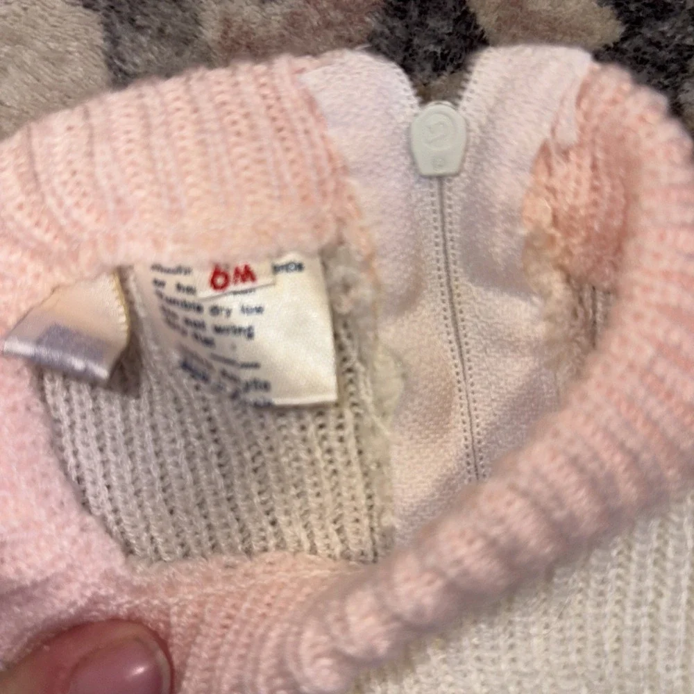 Vintage‎ L. Magnin Knit One Piece Romper Tulip Sweater 6 Month